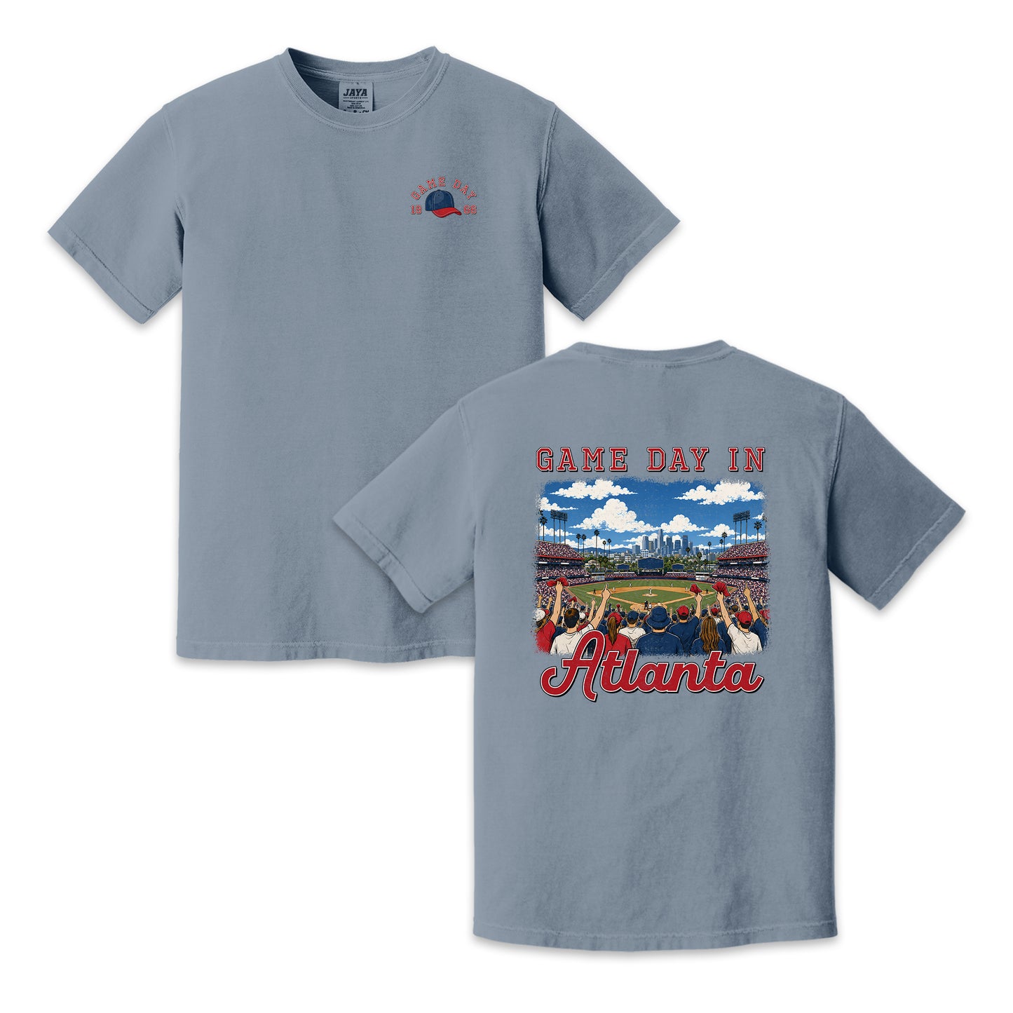 Vintage Atlanta Baseball Game Day Stadium Crowd T-Shirt