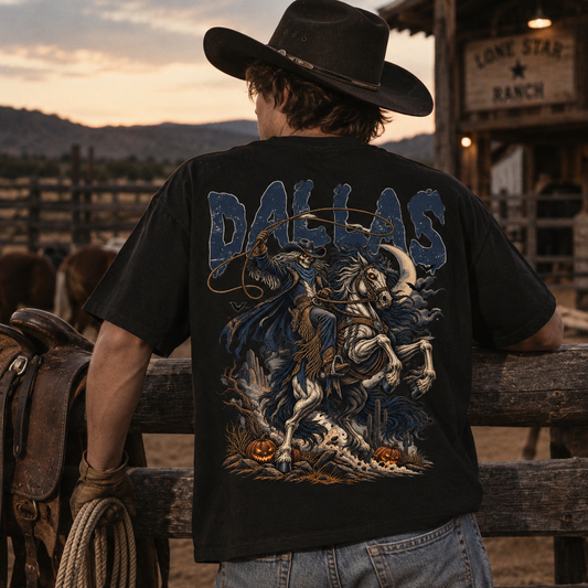 Chicago Football Halloween Vintage Graphic T-Shirt