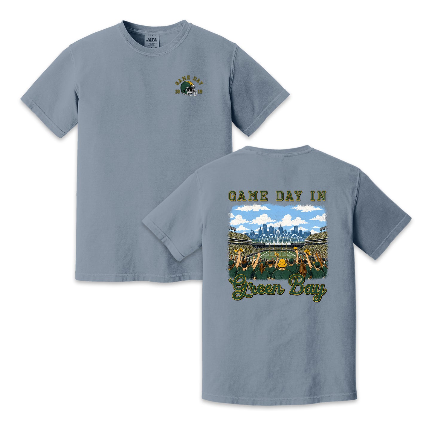 Vintage Green Bay Football Game Day Stadium Crowd T-Shirt