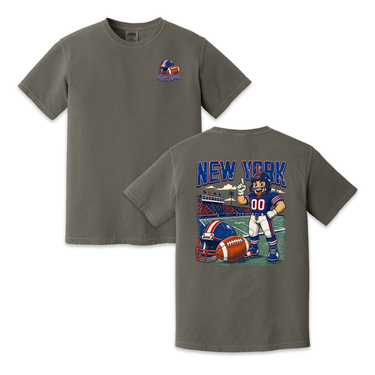 New York Football Mascot Vintage Graphic T-Shirt