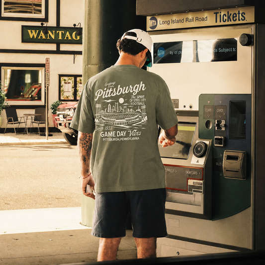 Pittsburgh Football Game Day Vintage Graphic T-Shirt