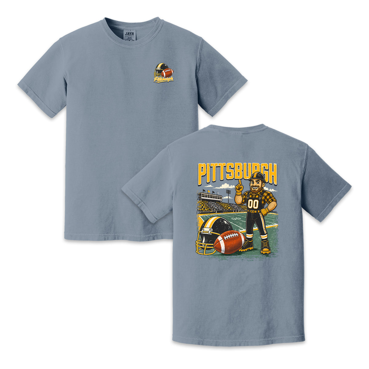 Pittsburgh Football Mascot Vintage Graphic T-Shirt