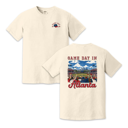 Vintage Atlanta Baseball Game Day Stadium Crowd T-Shirt