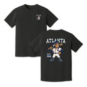 Atlanta Baseball Retro Mascot Two-Sided T-Shirt, Vintage City Sports Graphic Tee for Baseball Fans