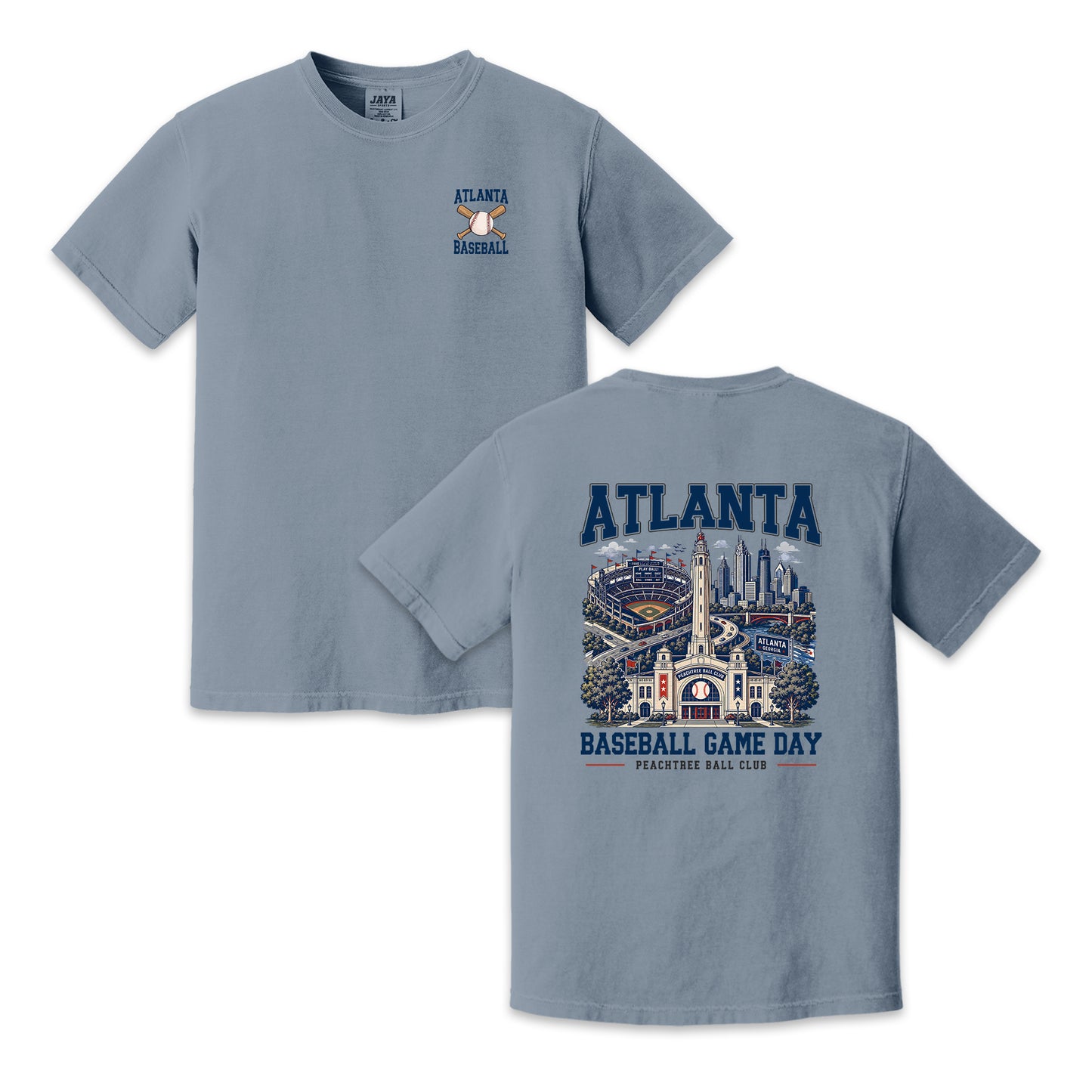 Atlanta Baseball Game Day Two Sided T-Shirt