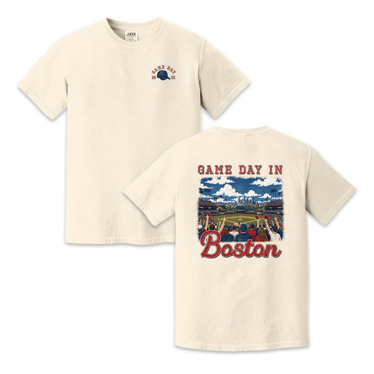 Vintage Boston Baseball Game Day Stadium Crowd T-Shirt