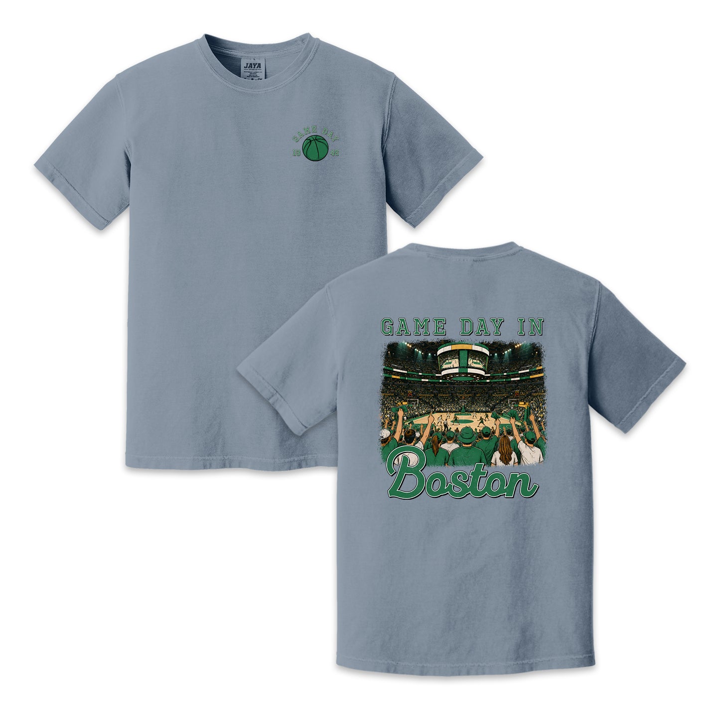 Vintage Boston Basketball Game Day Arena Crowd T-Shirt
