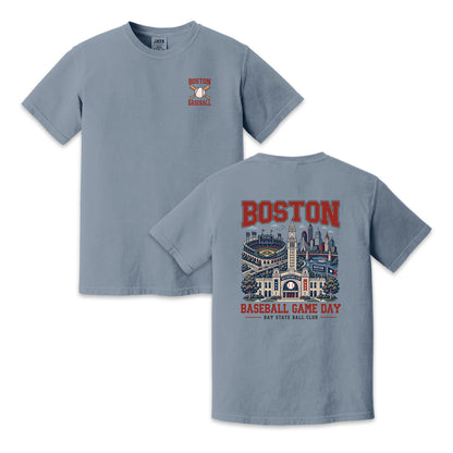 Boston Baseball Game Day Two Sided T-Shirt