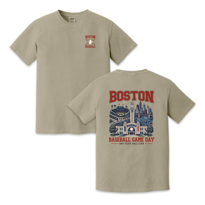 Boston Baseball Game Day Two Sided T-Shirt