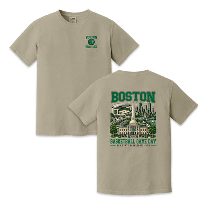 Boston Basketball Game Day Two Sided T-Shirt