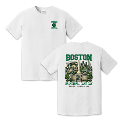 Boston Basketball Game Day Two Sided T-Shirt