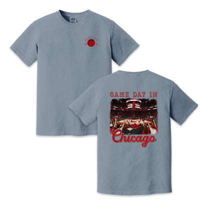 Vintage Chicago Basketball Game Day Arena Crowd T-Shirt