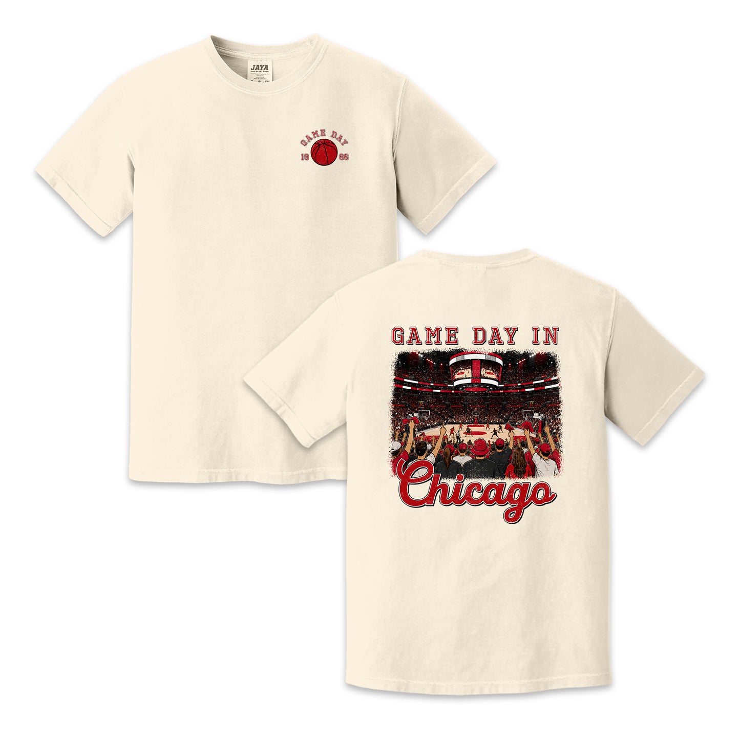 Vintage Chicago Basketball Game Day Arena Crowd T-Shirt