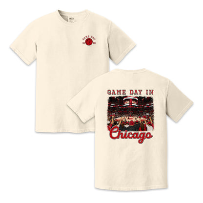 Vintage Chicago Basketball Game Day Arena Crowd T-Shirt