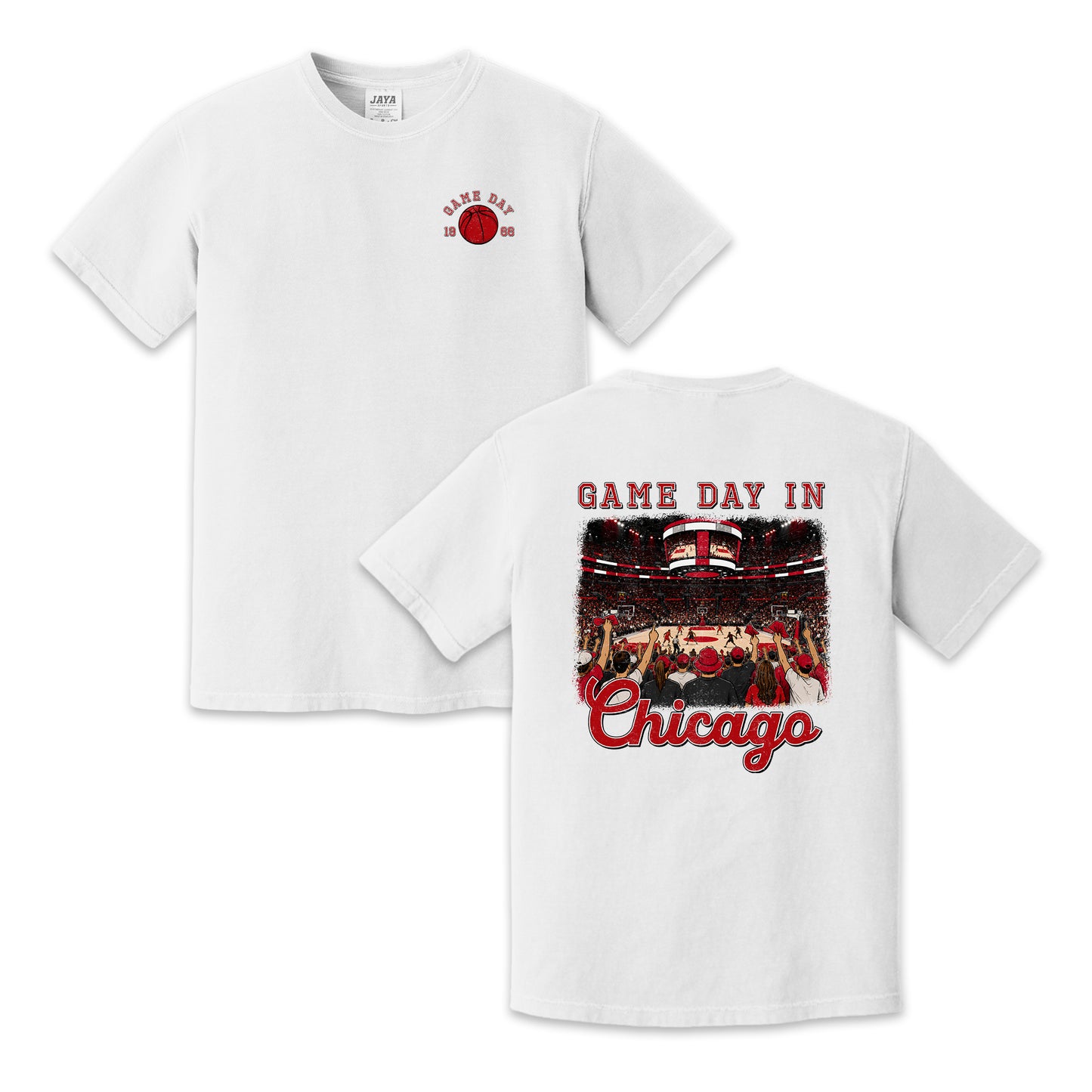 Vintage Chicago Basketball Game Day Arena Crowd T-Shirt