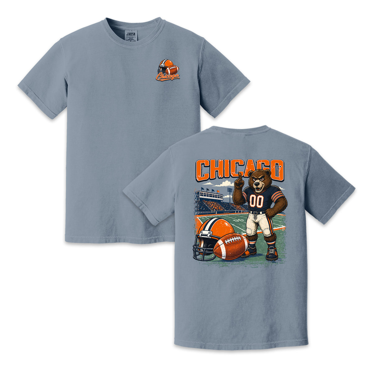 Chicago Football Bear Vintage Graphic T-Shirt