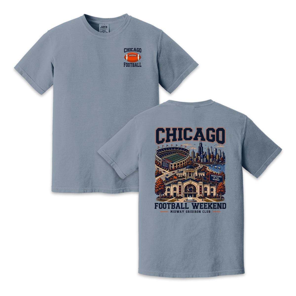 Chicago Football Weekend Vintage Graphic T-Shirt