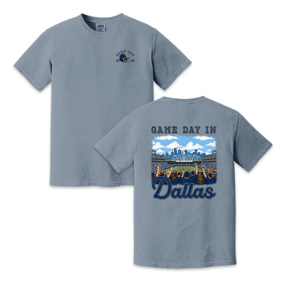 Vintage Dallas Football Game Day Stadium Crowd T-Shirt
