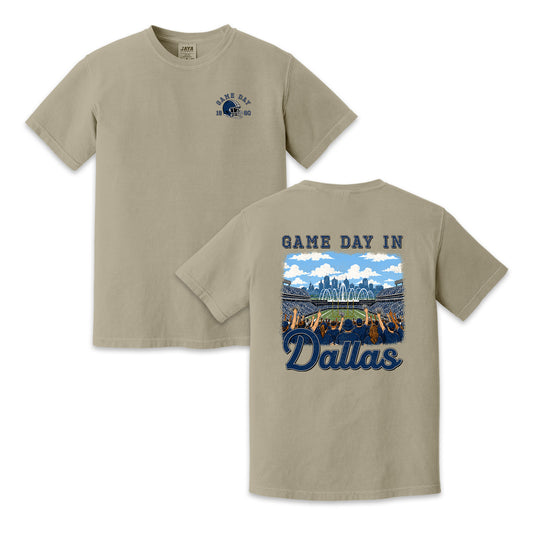 Vintage Dallas Football Game Day Stadium Crowd T-Shirt