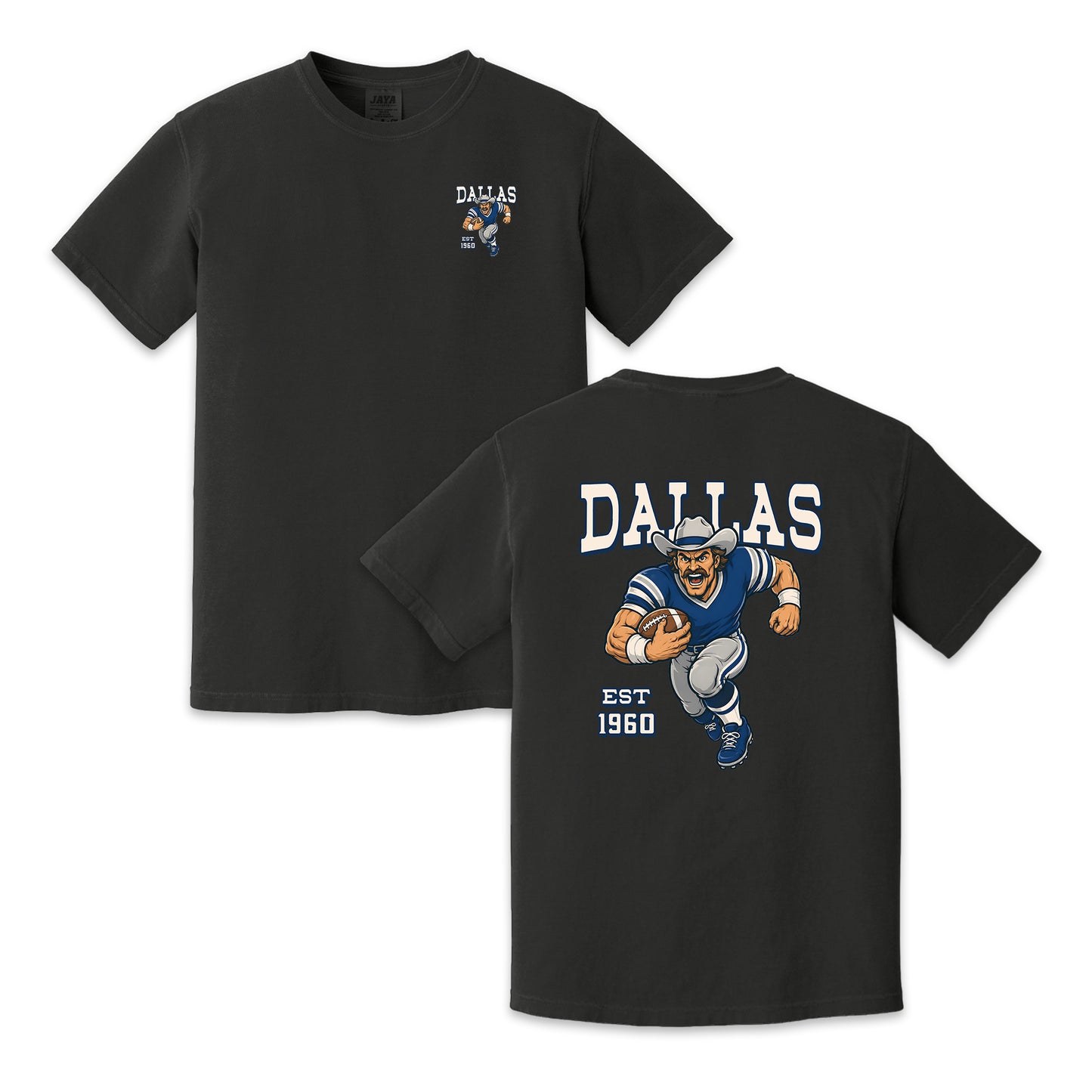 Dallas Football Cowboy Two-Sided Graphic T-Shirt, Retro Game Day Sports Tee, Unisex Football Fan Shirt