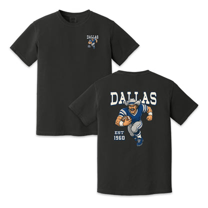 Dallas Football Cowboy Two-Sided Graphic T-Shirt, Retro Game Day Sports Tee, Unisex Football Fan Shirt