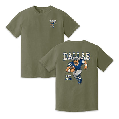 Dallas Football Cowboy Two-Sided Graphic T-Shirt, Retro Game Day Sports Tee, Unisex Football Fan Shirt
