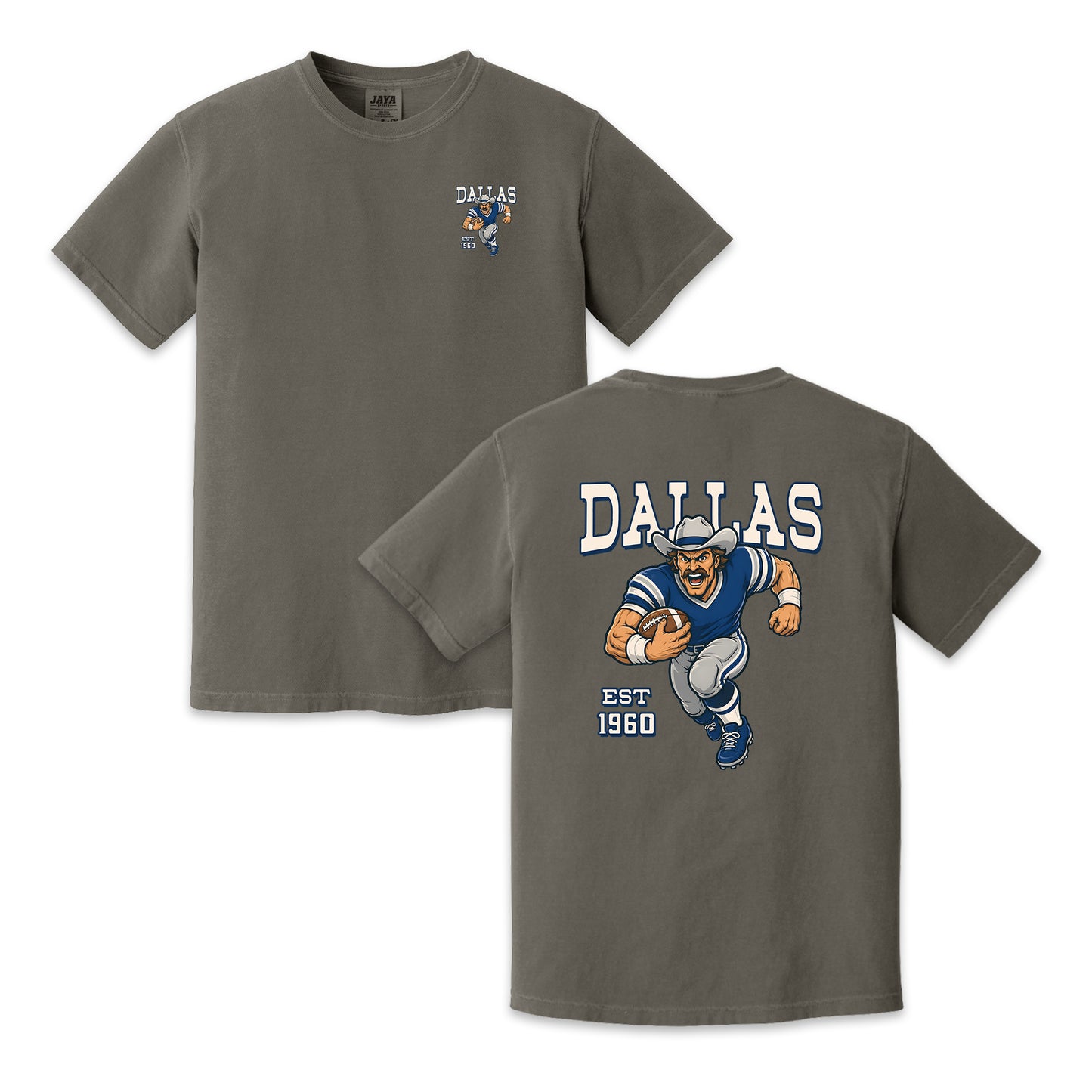 Dallas Football Cowboy Two-Sided Graphic T-Shirt, Retro Game Day Sports Tee, Unisex Football Fan Shirt