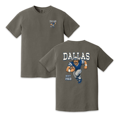 Dallas Football Cowboy Two-Sided Graphic T-Shirt, Retro Game Day Sports Tee, Unisex Football Fan Shirt