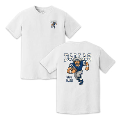 Dallas Football Cowboy Two-Sided Graphic T-Shirt, Retro Game Day Sports Tee, Unisex Football Fan Shirt