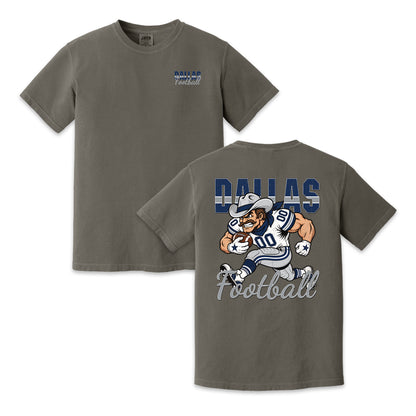 Dallas Football Cowboy Graphic T-Shirt, Vintage Sports City Tee for Football Fans