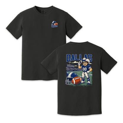Dallas Football Mascot Vintage Graphic T-Shirt