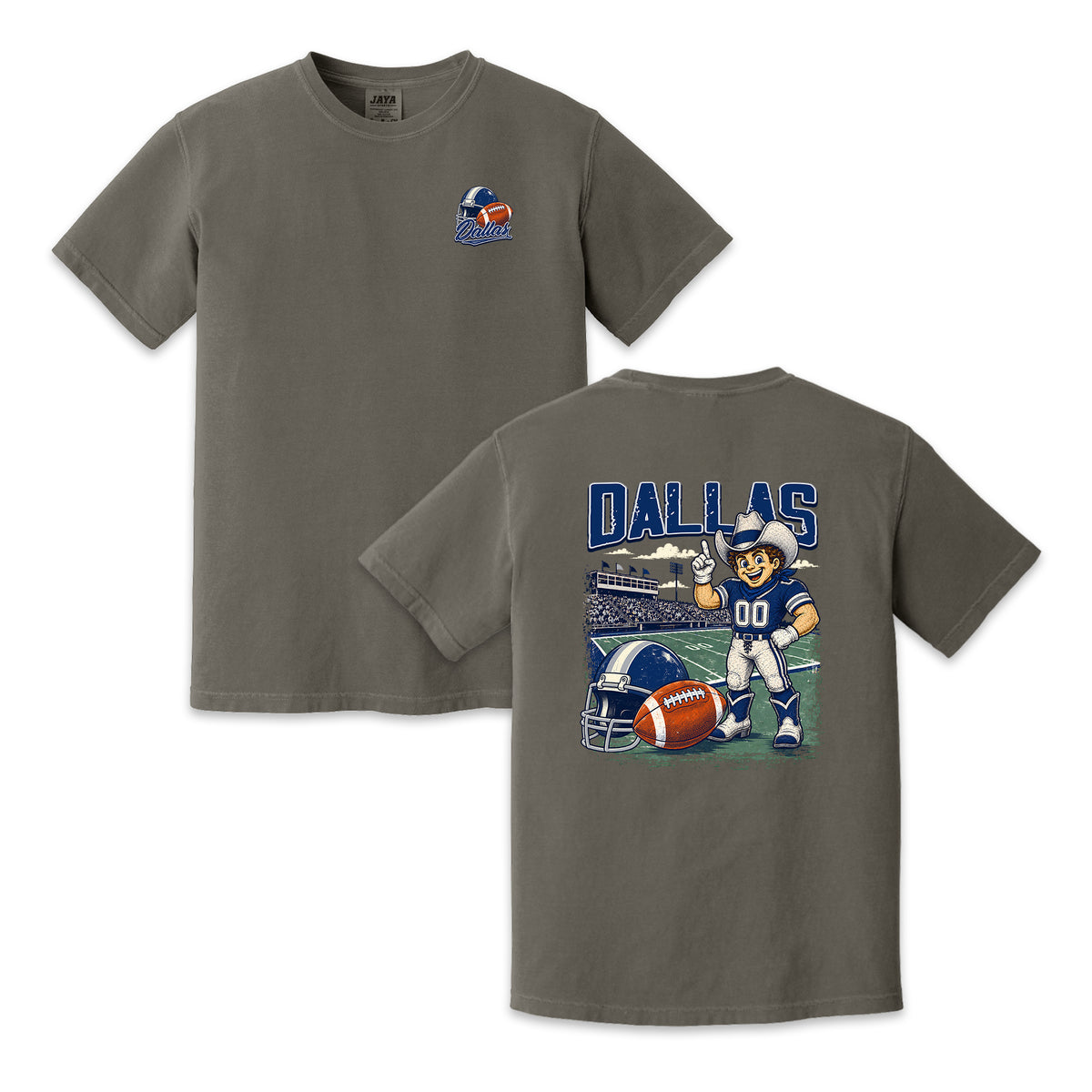 Dallas Football Mascot Vintage Graphic T-Shirt