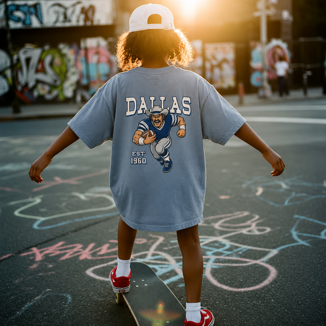 Dallas Football Cowboy Two-Sided Graphic T-Shirt, Retro Game Day Sports Tee, Unisex Football Fan Shirt