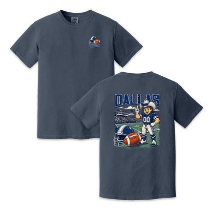 Dallas Football Mascot Vintage Graphic T-Shirt