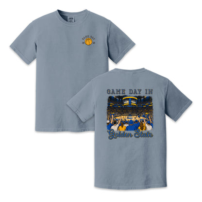 Vintage Golden State Basketball Game Day Arena Crowd T-Shirt