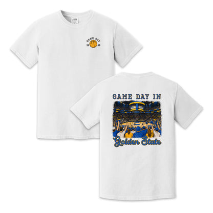Vintage Golden State Basketball Game Day Arena Crowd T-Shirt