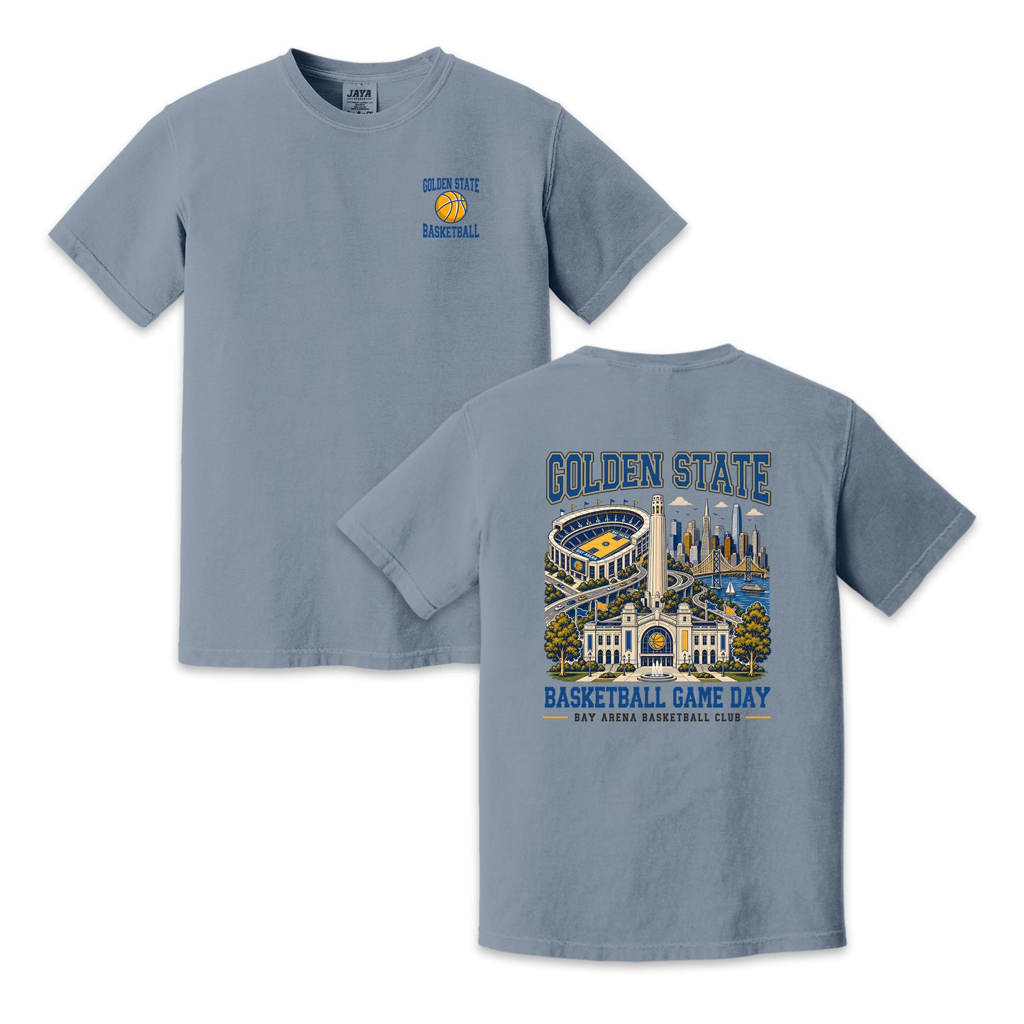 Golden State Basketball Game Day Two Sided T-Shirt