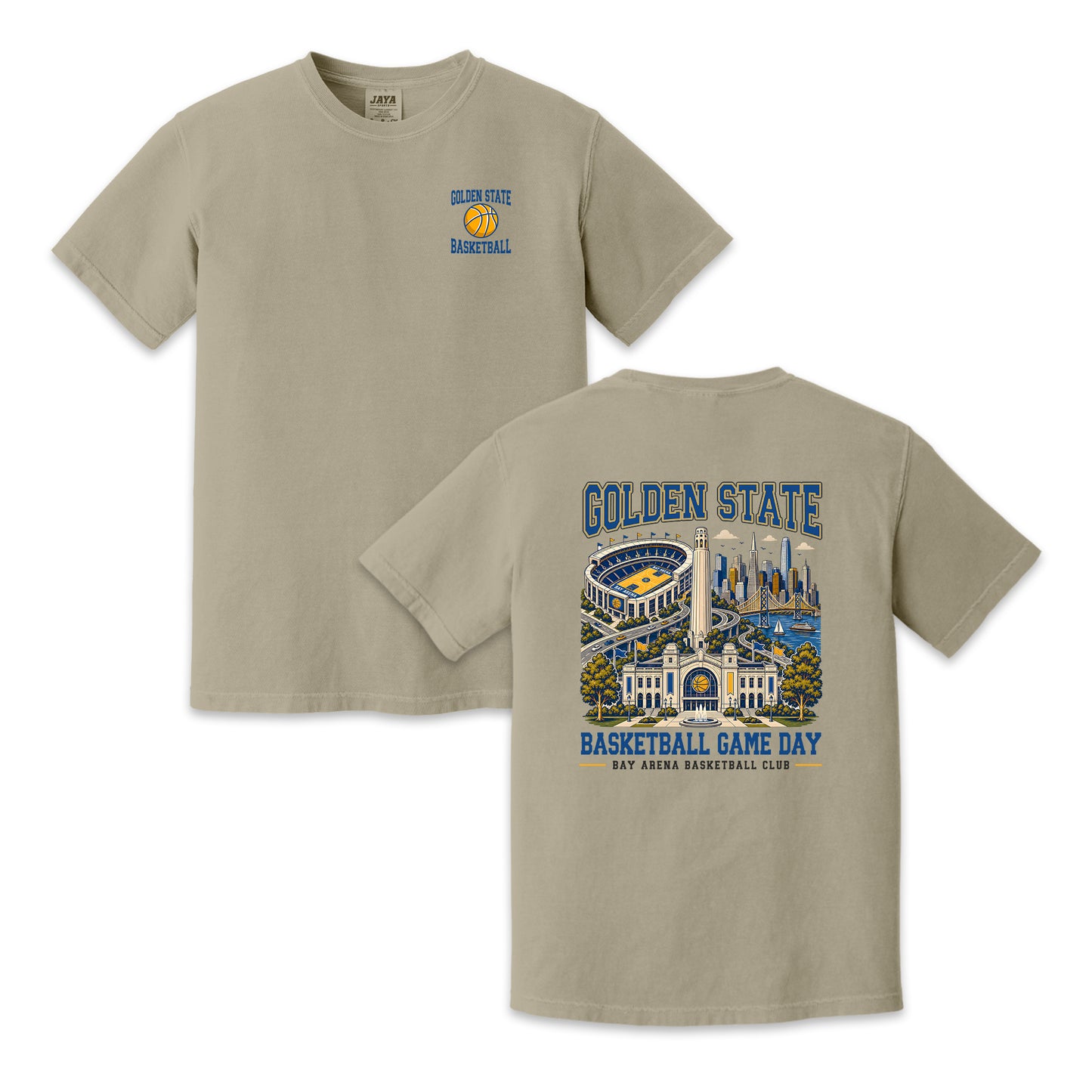 Golden State Basketball Game Day Two Sided T-Shirt
