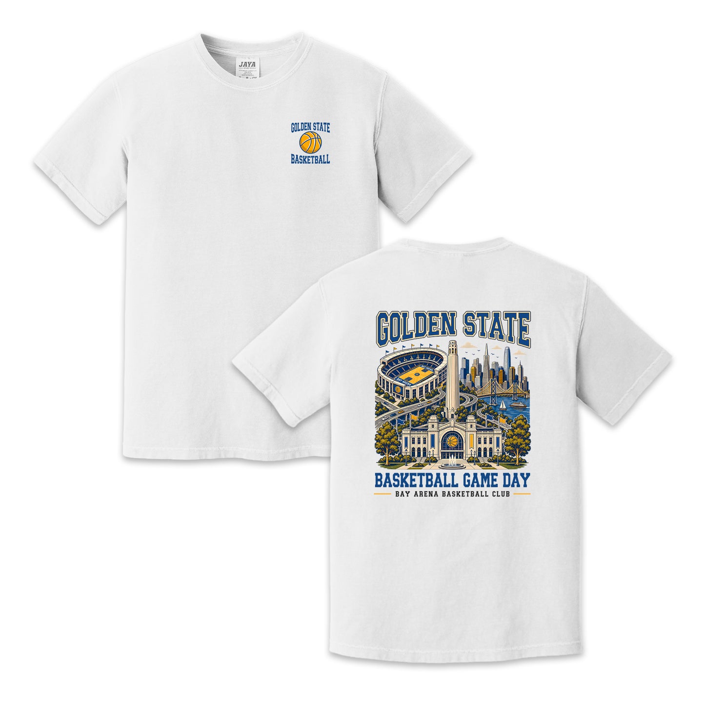Golden State Basketball Game Day Two Sided T-Shirt