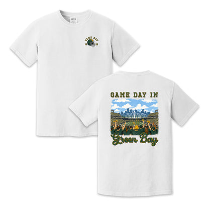 Vintage Green Bay Football Game Day Stadium Crowd T-Shirt
