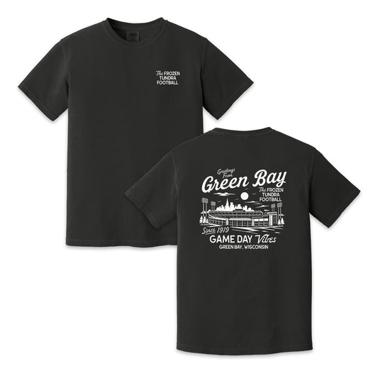 Green Bay Football Game Day Vintage Graphic T-Shirt