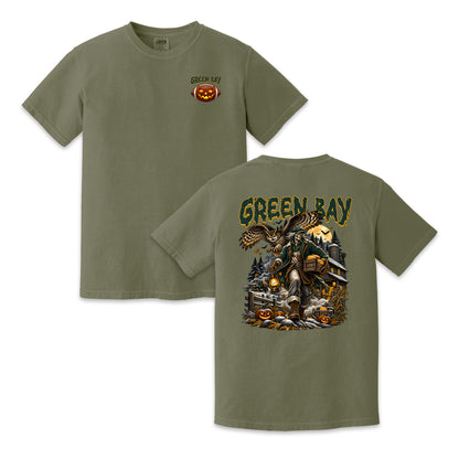 Green Bay Football Halloween Vintage Graphic T-Shirt