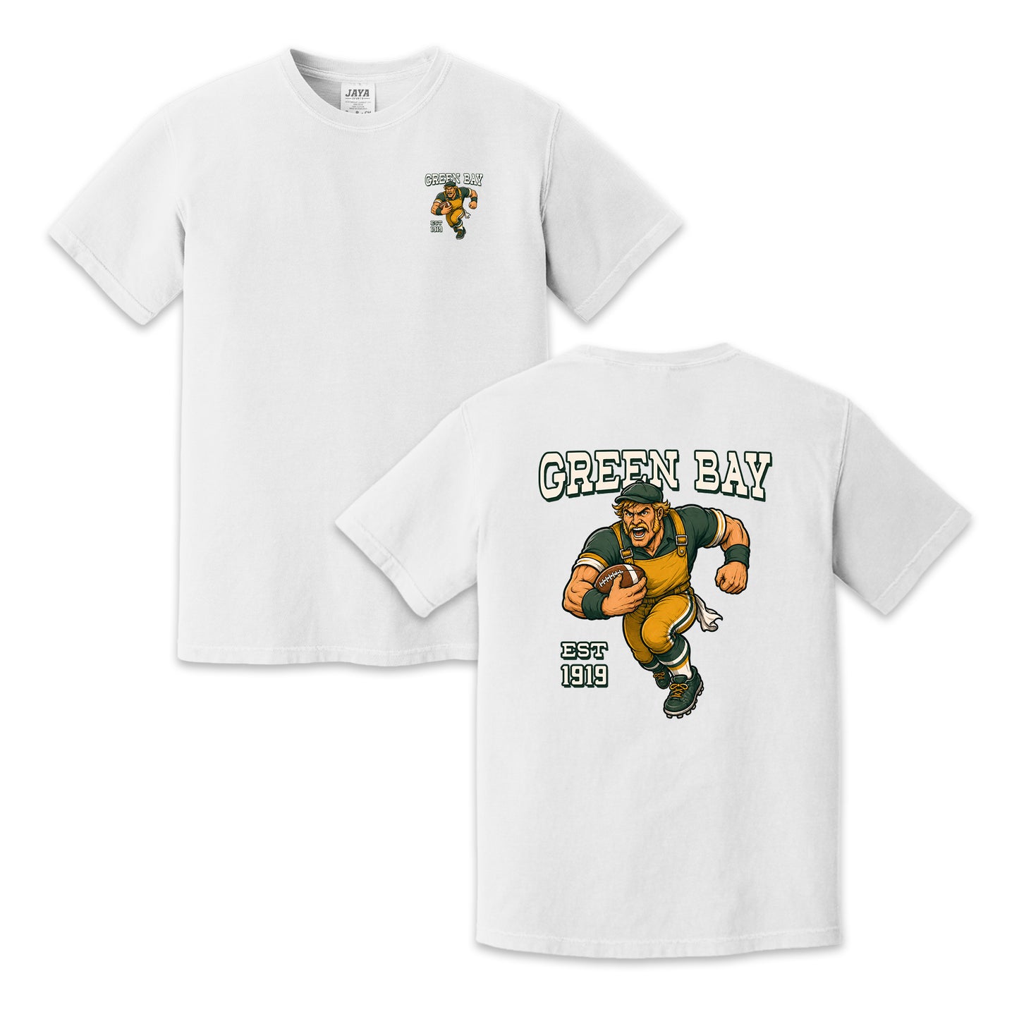 Green Bay Football Worker Two-Sided Graphic T-Shirt, Retro Game Day Sports Tee, Unisex Football Fan Gift Shirt