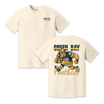 Green Bay Football Player Graphic T-Shirt, Vintage Sports City Tee for Football Fans