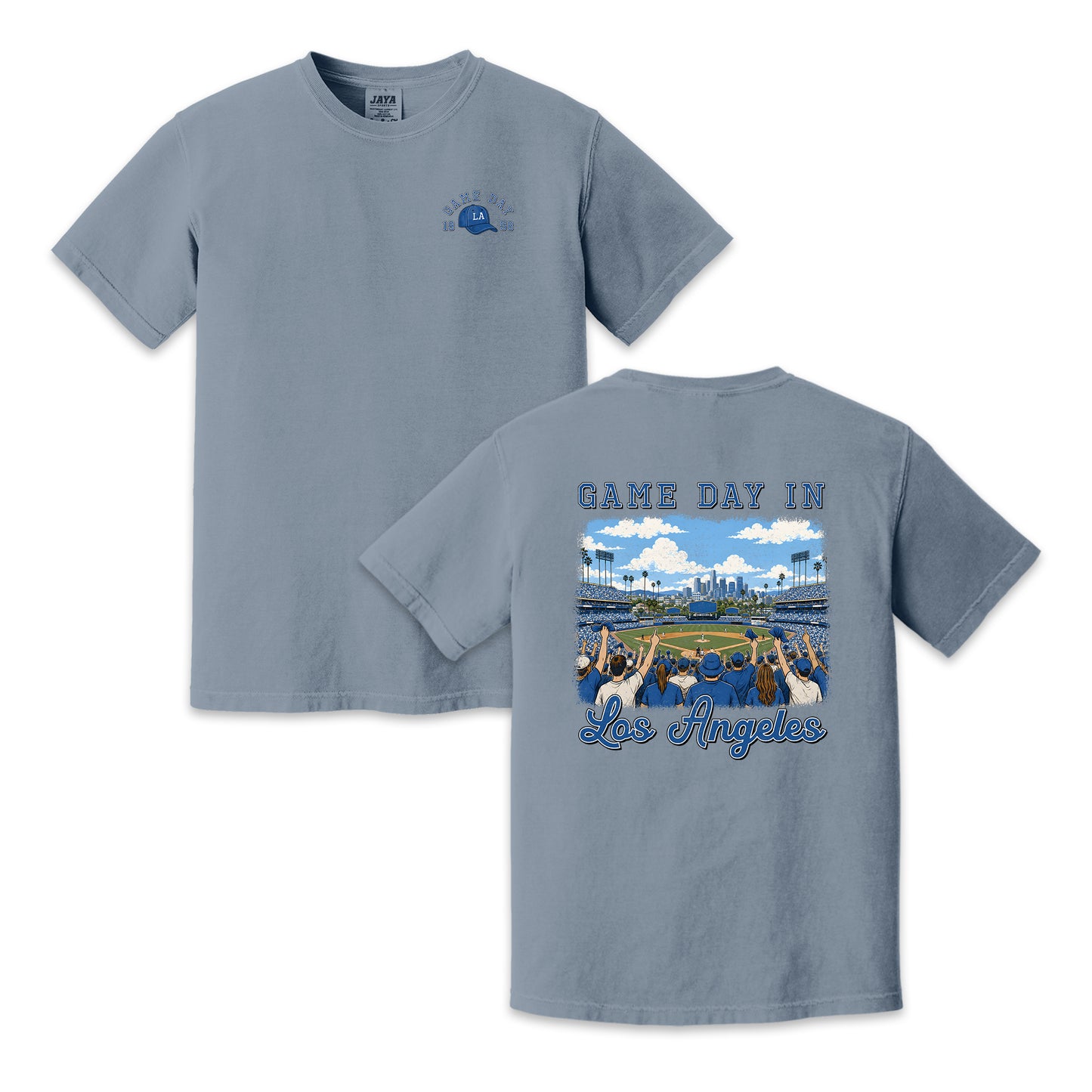 Vintage Los Angeles Baseball Game Day Stadium Crowd T-Shirt