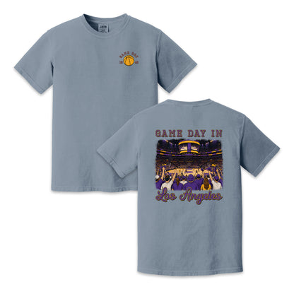 Vintage Los Angeles Basketball Game Day Arena Crowd T-Shirt