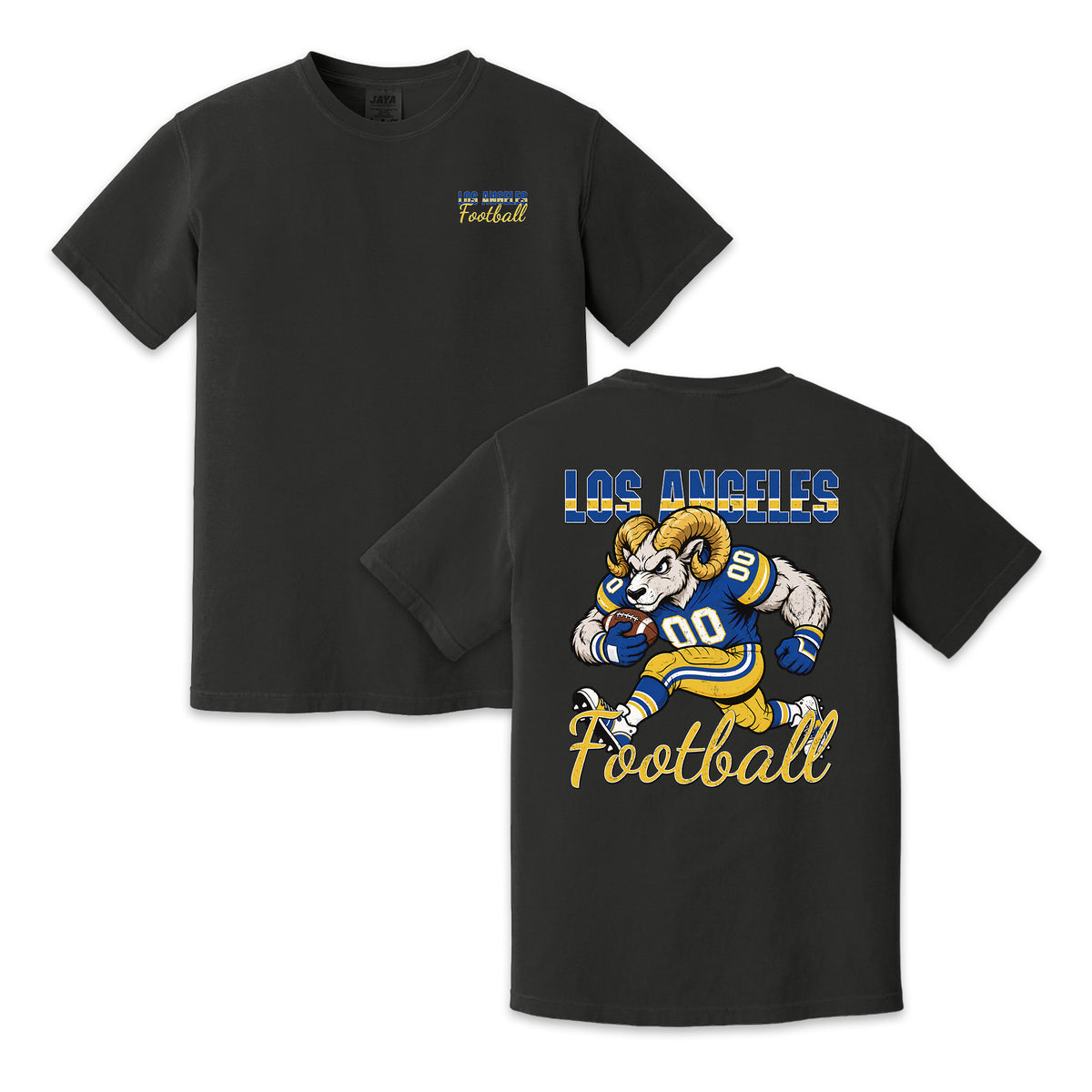 Los Angeles Football Ram Graphic T-Shirt, Vintage Sports City Tee for Football Fans