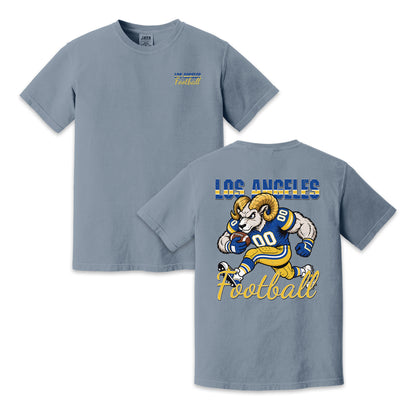 Los Angeles Football Ram Graphic T-Shirt, Vintage Sports City Tee for Football Fans