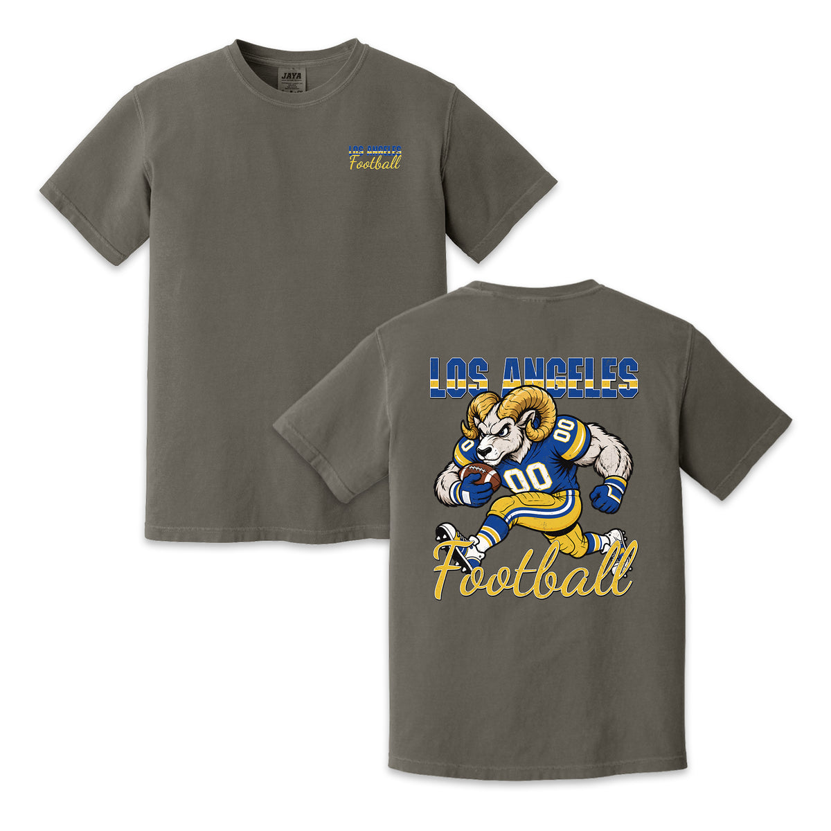 Los Angeles Football Ram Graphic T-Shirt, Vintage Sports City Tee for Football Fans