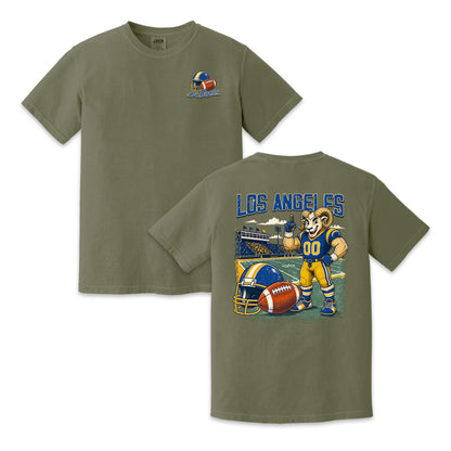 Los Angeles Football Ram Vintage Graphic T-Shirt